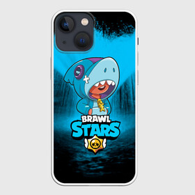 Чехол для iPhone 13 mini с принтом Brawl stars leon shark в Курске,  |  | bea | bib | brawl stars | crow | el brown | leon | max | nita | sally leon | shark | акула | биа | биби | бравл старс | ворон | игра | леон | макс | нита | оборотень | салли леон | сэлли леон | шарк | эл браун