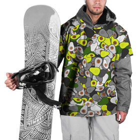 Накидка на куртку 3D с принтом Камуфляж с авокадо в Курске, 100% полиэстер |  | Тематика изображения на принте: avocado | адвокадо | веган | еда | камо | милитари | оовощь | паттерн | фрукт | хаки
