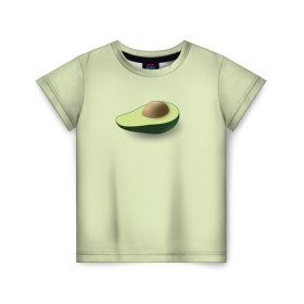 Детская футболка 3D с принтом Авокадо в Курске, 100% гипоаллергенный полиэфир | прямой крой, круглый вырез горловины, длина до линии бедер, чуть спущенное плечо, ткань немного тянется | авокадо | веган | еда блогеров | мемы | минимализм | прикольные картинки | прикольные надписи | растение | фрукт