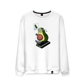 Мужской свитшот хлопок с принтом Авокадо в Курске, 100% хлопок |  | авокадо | веган | еда блогеров | мемы | минимализм | прикольные картинки | прикольные надписи | растение | смешное авокадо | фрукт