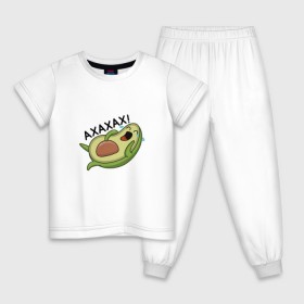 Детская пижама хлопок с принтом Авокадо в Курске, 100% хлопок |  брюки и футболка прямого кроя, без карманов, на брюках мягкая резинка на поясе и по низу штанин
 | авокадо | веган | еда блогеров | мемы | минимализм | прикольные картинки | прикольные надписи | растение | смешное авокадо | фрукт