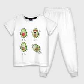 Детская пижама хлопок с принтом Авокадо в Курске, 100% хлопок |  брюки и футболка прямого кроя, без карманов, на брюках мягкая резинка на поясе и по низу штанин
 | авокадо | веган | еда блогеров | мемы | минимализм | прикольные картинки | прикольные надписи | растение | смешное авокадо | фрукт