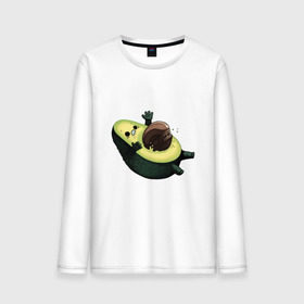 Мужской лонгслив хлопок с принтом Авокадо в Курске, 100% хлопок |  | авокадо | веган | еда блогеров | мемы | минимализм | прикольные картинки | прикольные надписи | растение | смешное авокадо | фрукт