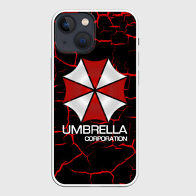 Чехол для iPhone 13 mini с принтом UMBRELLA CORP в Курске,  |  | biohazard | biohazard 7 | crocodile | fang | game | hand | monster | new umbrella | resident evil | resident evil 7 | umbrella | umbrella corp | umbrella corporation | zombie | обитель