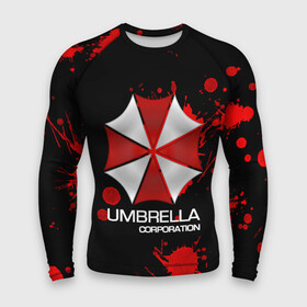 Мужской рашгард 3D с принтом UMBRELLA CORP в Курске,  |  | biohazard | biohazard 7 | crocodile | fang | game | hand | monster | new umbrella | resident evil | resident evil 7 | umbrella | umbrella corp | umbrella corporation | zombie | обитель