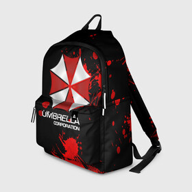 Рюкзак 3D с принтом UMBRELLA CORP в Курске, 100% полиэстер | лямки с регулируемой длиной, сверху петелька, чтобы рюкзак можно было повесить на вешалку. Основное отделение закрывается на молнию, как и внешний карман. Внутри два дополнительных кармана, один из которых закрывается на молнию. По бокам два дополнительных кармашка | biohazard | biohazard 7 | crocodile | fang | game | hand | monster | new umbrella | resident evil | resident evil 7 | umbrella | umbrella corp | umbrella corporation | zombie | обитель