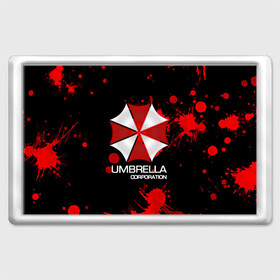 Магнит 45*70 с принтом UMBRELLA CORP в Курске, Пластик | Размер: 78*52 мм; Размер печати: 70*45 | biohazard | biohazard 7 | crocodile | fang | game | hand | monster | new umbrella | resident evil | resident evil 7 | umbrella | umbrella corp | umbrella corporation | zombie | обитель