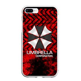 Чехол для iPhone 7Plus/8 Plus матовый с принтом UMBRELLA CORP в Курске, Силикон | Область печати: задняя сторона чехла, без боковых панелей | biohazard | biohazard 7 | crocodile | fang | game | hand | monster | new umbrella | resident evil | resident evil 7 | umbrella | umbrella corp | umbrella corporation | zombie | обитель