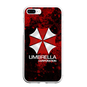 Чехол для iPhone 7Plus/8 Plus матовый с принтом UMBRELLA CORP в Курске, Силикон | Область печати: задняя сторона чехла, без боковых панелей | biohazard | biohazard 7 | crocodile | fang | game | hand | monster | new umbrella | resident evil | resident evil 7 | umbrella | umbrella corp | umbrella corporation | zombie | обитель