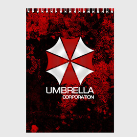 Скетчбук с принтом UMBRELLA CORP в Курске, 100% бумага
 | 48 листов, плотность листов — 100 г/м2, плотность картонной обложки — 250 г/м2. Листы скреплены сверху удобной пружинной спиралью | biohazard | biohazard 7 | crocodile | fang | game | hand | monster | new umbrella | resident evil | resident evil 7 | umbrella | umbrella corp | umbrella corporation | zombie | обитель