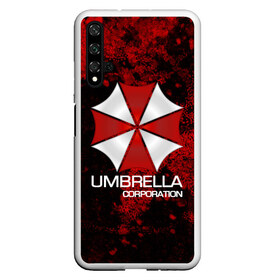 Чехол для Honor 20 с принтом UMBRELLA CORP в Курске, Силикон | Область печати: задняя сторона чехла, без боковых панелей | biohazard | biohazard 7 | crocodile | fang | game | hand | monster | new umbrella | resident evil | resident evil 7 | umbrella | umbrella corp | umbrella corporation | zombie | обитель