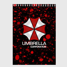 Скетчбук с принтом UMBRELLA CORP в Курске, 100% бумага
 | 48 листов, плотность листов — 100 г/м2, плотность картонной обложки — 250 г/м2. Листы скреплены сверху удобной пружинной спиралью | biohazard | biohazard 7 | crocodile | fang | game | hand | monster | new umbrella | resident evil | resident evil 7 | umbrella | umbrella corp | umbrella corporation | zombie | обитель