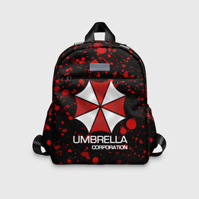 Детский рюкзак 3D с принтом UMBRELLA CORP в Курске, 100% полиэстер | лямки с регулируемой длиной, сверху петелька, чтобы рюкзак можно было повесить на вешалку. Основное отделение закрывается на молнию, как и внешний карман. Внутри дополнительный карман. По бокам два дополнительных кармашка | biohazard | biohazard 7 | crocodile | fang | game | hand | monster | new umbrella | resident evil | resident evil 7 | umbrella | umbrella corp | umbrella corporation | zombie | обитель