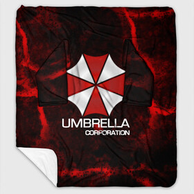 Плед с рукавами с принтом UMBRELLA CORP в Курске, 100% полиэстер | Закругленные углы, все края обработаны. Ткань не мнется и не растягивается. Размер 170*145 | Тематика изображения на принте: biohazard | biohazard 7 | crocodile | fang | game | hand | monster | new umbrella | resident evil | resident evil 7 | umbrella | umbrella corp | umbrella corporation | zombie | обитель