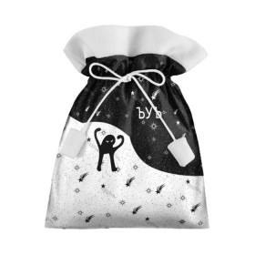 Подарочный 3D мешок с принтом ЪУЪ в Курске, 100% полиэстер | Размер: 29*39 см | 3d | звезды | зло | кот | лого | логотип | надпись | ъуъ | ъуъ съука | эмблема