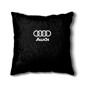 Подушка 3D с принтом Audi / Ауди в Курске, наволочка – 100% полиэстер, наполнитель – холлофайбер (легкий наполнитель, не вызывает аллергию). | состоит из подушки и наволочки. Наволочка на молнии, легко снимается для стирки | Тематика изображения на принте: 