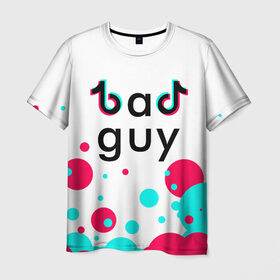 Мужская футболка 3D с принтом ТИК ТОК в Курске, 100% полиэфир | прямой крой, круглый вырез горловины, длина до линии бедер | bad guy | tik tok | tiktok | тик ток | тикток