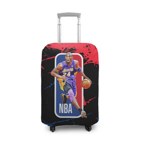 Чехол для чемодана 3D с принтом KOBE BRYANT. в Курске, 86% полиэфир, 14% спандекс | двустороннее нанесение принта, прорези для ручек и колес | 24 | kobebryant | lakers | nba | баскетбол | баскетболист | коби брайант | лейкерс | нба | спорт