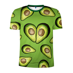 Мужская футболка 3D спортивная с принтом Люблю авокадо в Курске, 100% полиэстер с улучшенными характеристиками | приталенный силуэт, круглая горловина, широкие плечи, сужается к линии бедра | food | green | vegetarian | вегетарианец | влюбленность | влюбленные | вместе навсегда | девушке | здоровый | здоровый образ жизни | зелень | кружка | любимая | любимый | люблю | май | натуральный