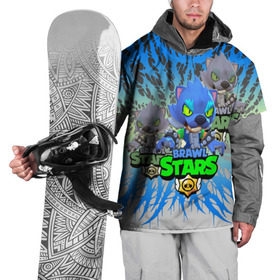Накидка на куртку 3D с принтом brawl stars в Курске, 100% полиэстер |  | best leon | brawl stars | акула | бравл старс | леон