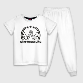 Детская пижама хлопок с принтом Armwrestling в Курске, 100% хлопок |  брюки и футболка прямого кроя, без карманов, на брюках мягкая резинка на поясе и по низу штанин
 | Тематика изображения на принте: 