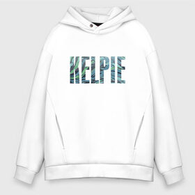 Мужское худи Oversize хлопок с принтом KELPIE в Курске, френч-терри — 70% хлопок, 30% полиэстер. Мягкий теплый начес внутри —100% хлопок | боковые карманы, эластичные манжеты и нижняя кромка, капюшон на магнитной кнопке | fantastic beasts: the crimes of grindelwald | vdosadir | wizarding world | водяная лошадка | водяной демон | кельпи