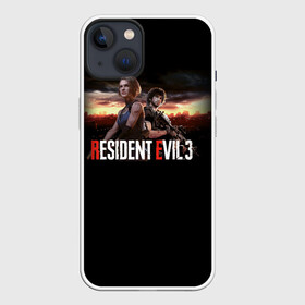 Чехол для iPhone 13 с принтом Resident Evil 3 в Курске,  |  | carlos oliveira | jill valentine | nemesis | re 3 | resident evil 3 remake | джил вэлентайн | карлос оливейра | немезида | немезис | обитель зла
