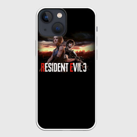 Чехол для iPhone 13 mini с принтом Resident Evil 3 в Курске,  |  | Тематика изображения на принте: carlos oliveira | jill valentine | nemesis | re 3 | resident evil 3 remake | джил вэлентайн | карлос оливейра | немезида | немезис | обитель зла