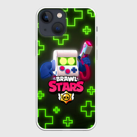 Чехол для iPhone 13 mini с принтом Brawl Stars 8 Bit Classic в Курске,  |  | Тематика изображения на принте: 8 бит | bea | bo | brawl stars | crow | darryl | dynamike | frank | gt max | gt макс | max | mortis | sakura spike | sally leon | sally леон | sandy | shark leon | spike | акула леон | беа | бо | бравл старс | динамайк | дэррил | кл