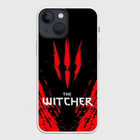 Чехол для iPhone 13 mini с принтом THE WITCHER. в Курске,  |  | geralt | the witcher | the witcher wild hunt | witcher | ведьмак | ведьмак 3 | геральт | сериал