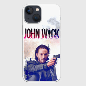 Чехол для iPhone 13 mini с принтом John Wick в Курске,  |  | john wick | keanu reeves | боевик | джон уик | киану ривз | кино | пистолет | фильм