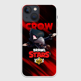 Чехол для iPhone 13 mini с принтом BRAWL STARS CROW в Курске,  |  | bibi | brawl stars | crow | el brown | leon | leon shark | max | sally leon | shark | stars | werewolf | акула | биби | ворон | леон | оборотень