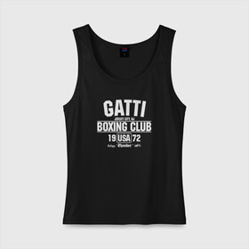 Женская майка хлопок с принтом Gatti Boxing Club в Курске, 95% хлопок, 5% эластан |  | arturo gatti | arturo thunder gatti | gatti | thunder | артуро гатти | гатти