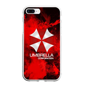 Чехол для iPhone 7Plus/8 Plus матовый с принтом UMBRELLA CORP в Курске, Силикон | Область печати: задняя сторона чехла, без боковых панелей | biohazard | biohazard 7 | crocodile | fang | game | hand | monster | new umbrella | resident evil | resident evil 7 | umbrella | umbrella corp | umbrella corporation | zombie | обитель