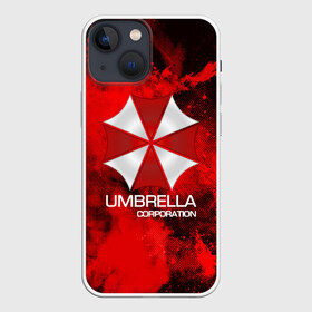 Чехол для iPhone 13 mini с принтом UMBRELLA CORP в Курске,  |  | biohazard | biohazard 7 | crocodile | fang | game | hand | monster | new umbrella | resident evil | resident evil 7 | umbrella | umbrella corp | umbrella corporation | zombie | обитель