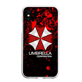 Чехол для iPhone XS Max матовый с принтом UMBRELLA CORP в Курске, Силикон | Область печати: задняя сторона чехла, без боковых панелей | biohazard | biohazard 7 | crocodile | fang | game | hand | monster | new umbrella | resident evil | resident evil 7 | umbrella | umbrella corp | umbrella corporation | zombie | обитель