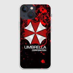 Чехол для iPhone 13 mini с принтом UMBRELLA CORP в Курске,  |  | biohazard | biohazard 7 | crocodile | fang | game | hand | monster | new umbrella | resident evil | resident evil 7 | umbrella | umbrella corp | umbrella corporation | zombie | обитель