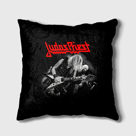 Подушка 3D с принтом JUDAS PRIEST. в Курске, наволочка – 100% полиэстер, наполнитель – холлофайбер (легкий наполнитель, не вызывает аллергию). | состоит из подушки и наволочки. Наволочка на молнии, легко снимается для стирки | firepower | judas priest | бог металла | джудас прист | иуда прист | музыка | роб хэлфорд | рок | рок н ролл | хэви метал