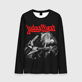 Мужской лонгслив 3D с принтом JUDAS PRIEST. в Курске, 100% полиэстер | длинные рукава, круглый вырез горловины, полуприлегающий силуэт | firepower | judas priest | бог металла | джудас прист | иуда прист | музыка | роб хэлфорд | рок | рок н ролл | хэви метал