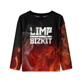 Детский лонгслив 3D с принтом LIMP BIZKIT в Курске, 100% полиэстер | длинные рукава, круглый вырез горловины, полуприлегающий силуэт
 | dj lethal | limp bizkit | rock | джон отто | лимп бизкит | майк смит | музыка | роб уотерс | рок | сэм риверс | терри бальзамо | уэс борланд | фред дёрст