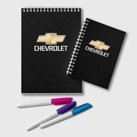 Блокнот с принтом CHEVROLET в Курске, 100% бумага | 48 листов, плотность листов — 60 г/м2, плотность картонной обложки — 250 г/м2. Листы скреплены удобной пружинной спиралью. Цвет линий — светло-серый
 | auto | chevrolet | sport | авто | автомобиль | автомобильные | бренд | марка | машины | спорт | шевролет