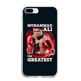 Чехол для iPhone 7Plus/8 Plus матовый с принтом Muhammad Ali в Курске, Силикон | Область печати: задняя сторона чехла, без боковых панелей | ali | muhammad ali | the greatest | али | бокс | мухамед али | мухаммед али