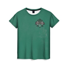 Женская футболка 3D с принтом 07 Slytherin в Курске, 100% полиэфир ( синтетическое хлопкоподобное полотно) | прямой крой, круглый вырез горловины, длина до линии бедер | vdgerir | гарри поттер | гриффиндор | дамблдор | добби | слизерин | хогвартс