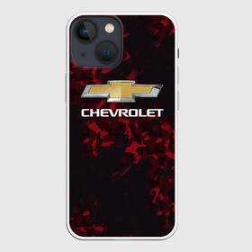 Чехол для iPhone 13 mini с принтом Chevrolet в Курске,  |  | auto | chevrolet | авто | автомобиль | марка | машина | шевроле