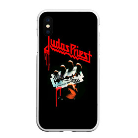 Чехол для iPhone XS Max матовый с принтом Judas Priest в Курске, Силикон | Область печати: задняя сторона чехла, без боковых панелей | judas | priest | грув метал | группа | рок | хард рок | хеви метал