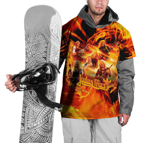 Накидка на куртку 3D с принтом Judas Priest в Курске, 100% полиэстер |  | Тематика изображения на принте: judas | priest | грув метал | группа | рок | хард рок | хеви метал