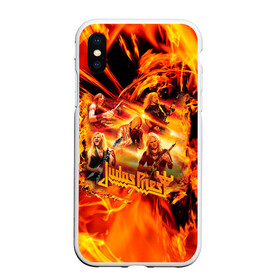 Чехол для iPhone XS Max матовый с принтом Judas Priest в Курске, Силикон | Область печати: задняя сторона чехла, без боковых панелей | judas | priest | грув метал | группа | рок | хард рок | хеви метал