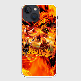 Чехол для iPhone 13 mini с принтом Judas Priest в Курске,  |  | judas | priest | грув метал | группа | рок | хард рок | хеви метал