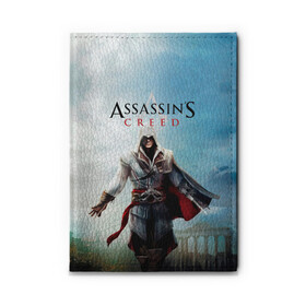 Обложка для автодокументов с принтом Assassins Creed в Курске, натуральная кожа |  размер 19,9*13 см; внутри 4 больших “конверта” для документов и один маленький отдел — туда идеально встанут права | Тематика изображения на принте: blood | game | асасин | ассасин | ассасин крид | ассассин | ассассин крид | дезмонд майлс | дитя ассассинов | игра | кровь | надпись | оружие