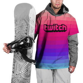 Накидка на куртку 3D с принтом TWITCH в Курске, 100% полиэстер |  | game | gamer | logo | trend | twitch | twitties | игры | логотип | мода | надписи | стрим | твитч | тренд